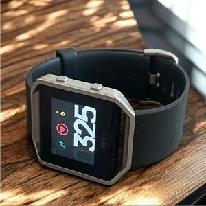 Fitbit Blaze Smartwatch in Black and Silver